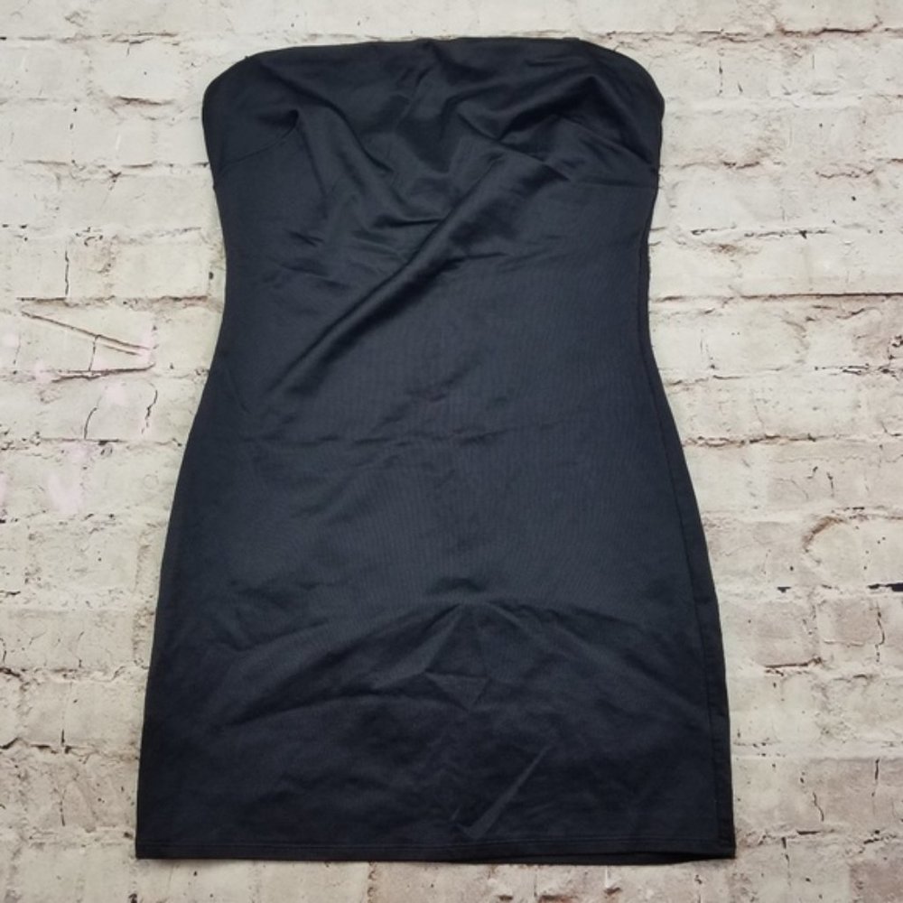BodySlimmers Nancy Ganz Black Shapewear Slip Tube Top Strapless Mini Body Shaper